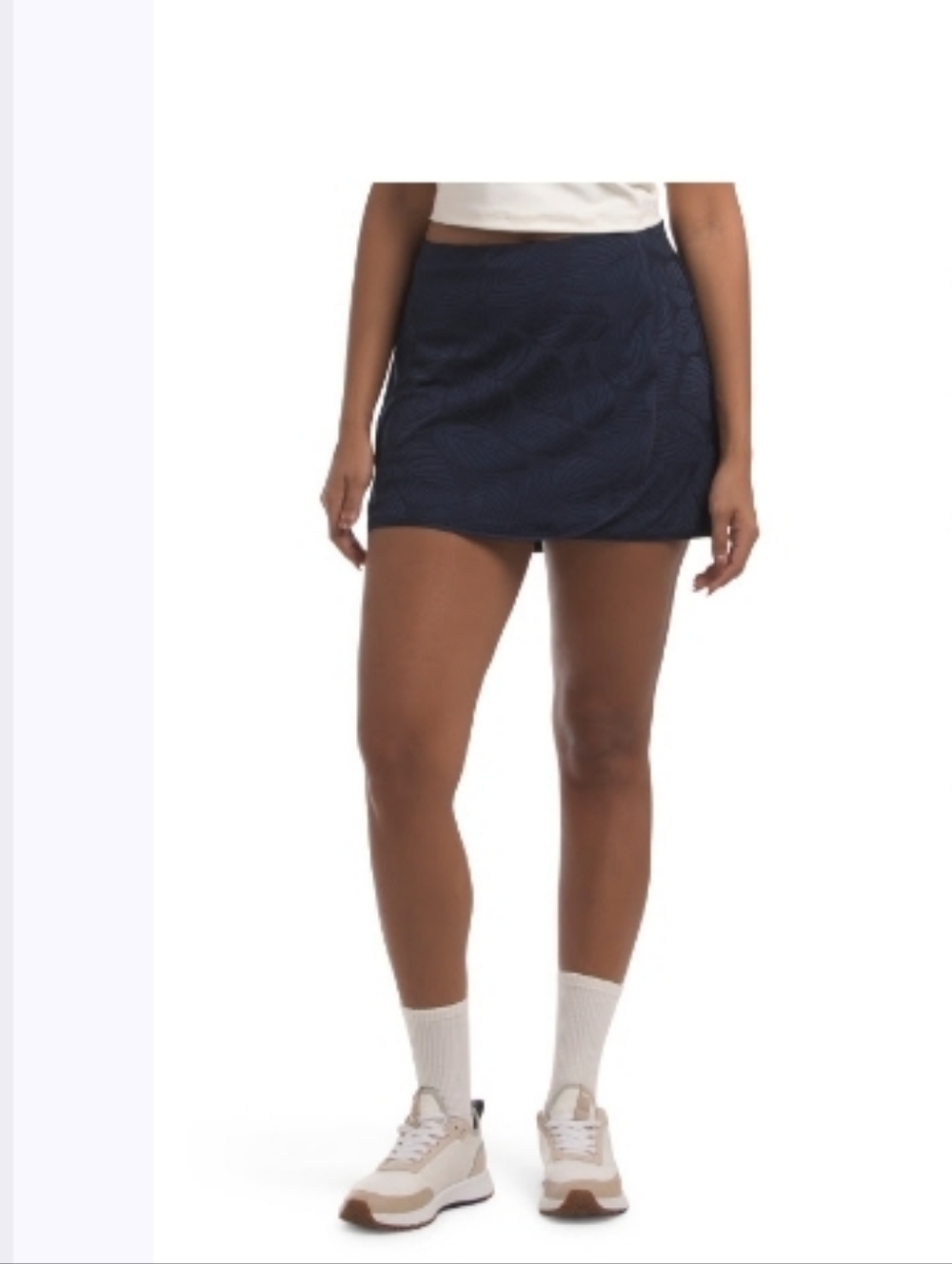 NWT Tail Anja Faux Wrap Navy Textured Activewear Skort ■ Size S